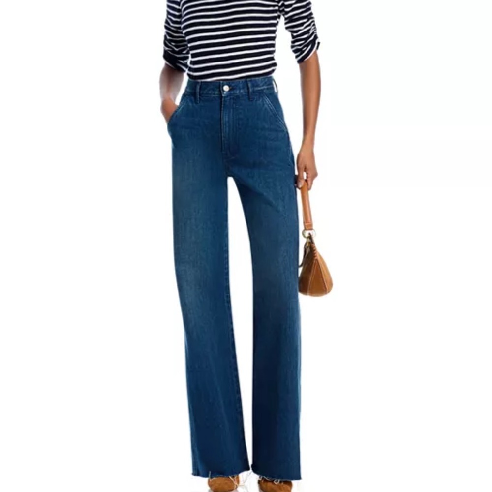 NWT Veronica Beard Taylor Wide Leg Jeans in Northern Lights size 28